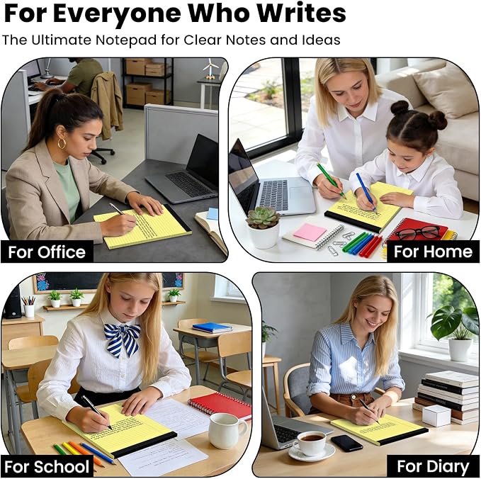2pcs Legal Pads 8.5 x 11, Notepads 8.5 x 11 Inch, 30 Sheets/Pack, Perforate - Image 6