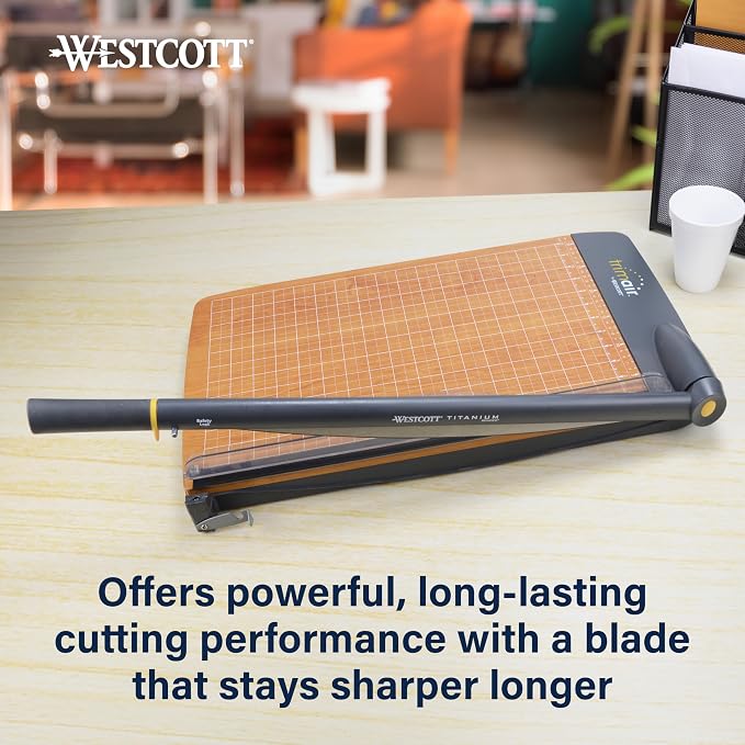 Westcott TrimAir Guillotine Paper Cutter, Paper Trimmer - Image 5