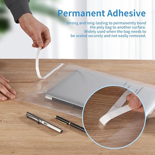 iMailer - 100 Pcs - 11" x 14" Clear Poly Bags - Image 3