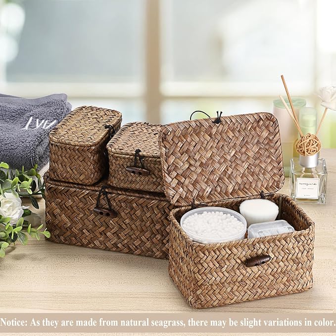 Hipiwe Mini Seagrass Basket Box - Image 7