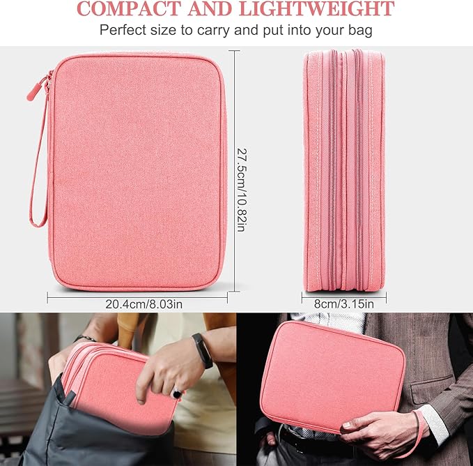 FYY Electronic Organizer, Extra Large Travel Cable Organizer Bag Pouch Portable - Image 2