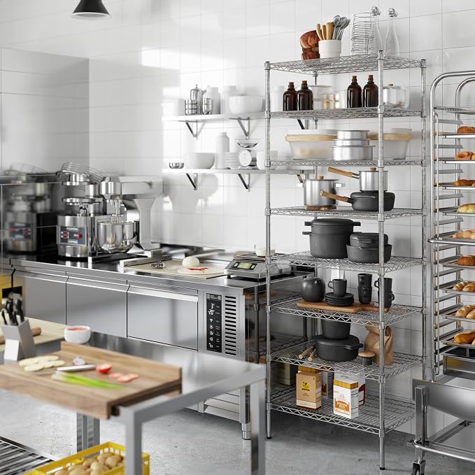 Regal Altair 21" Deep x 30" Wide x 86" Height Wire Shelving Kit | 8-Tier | NSF - Image 4