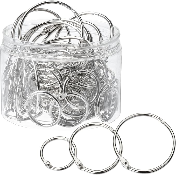 Mr. Pen- Loose Leaf Binder Ring, 100 Pack, 3 Sizes | Metal Loose Leaf Binder - Image 7
