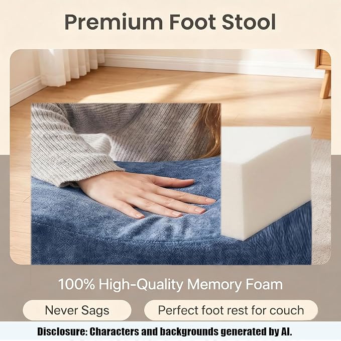 Foot Rest for Under Desk at Work, At Work Soft Ergonomic Footrest, Support Foot - Image 6