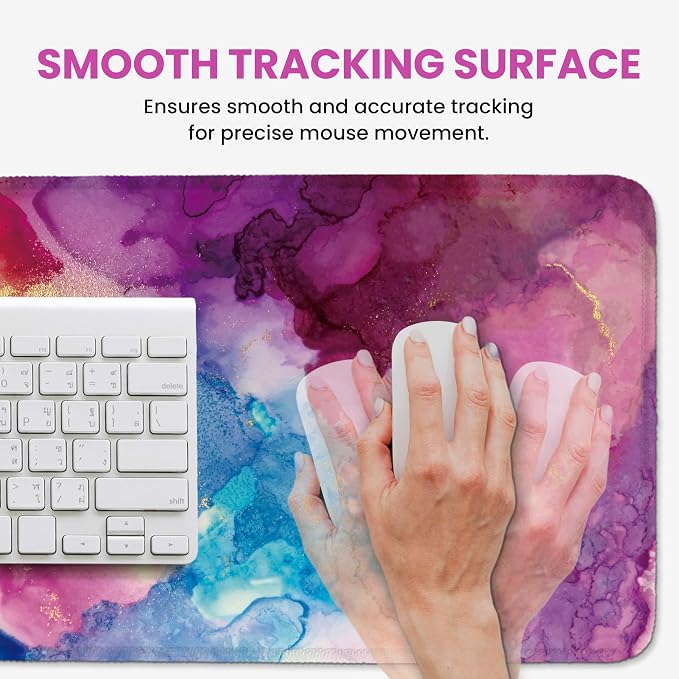 Aesthetic Desk Mat, Cute Color Splash Desk Pad Protector - Image 4