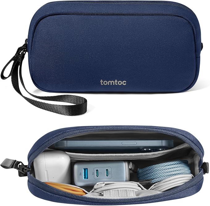 tomtoc Electronics Organizer Travel Case, Water Resistant Travel Bag Cable by tomtoc