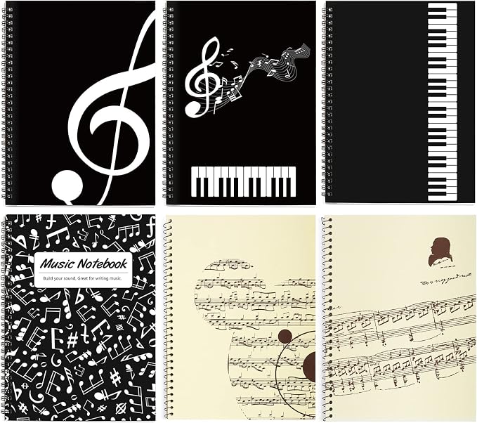 MAXCURY Blank Sheet Music Composition Manuscript Staff Paper Art Music Notebook - Image 5