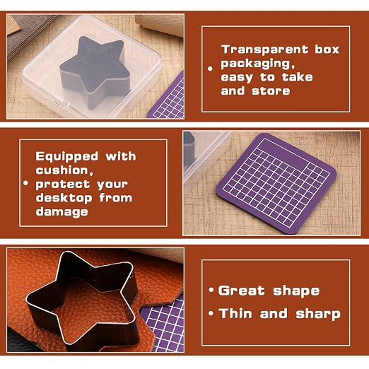 8 Pcs Leather Star Shape Cutter Tool Set, Leather Punch Set, High Carbon Steel - Image 4