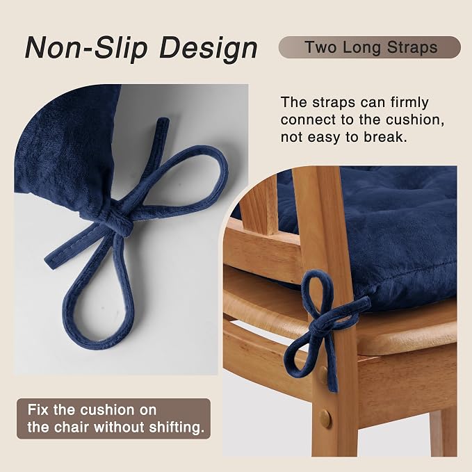 OVOV 1 Pack Chair Cushions for Dining Chairs Soft Seat Cushions for Kitchen - Image 3