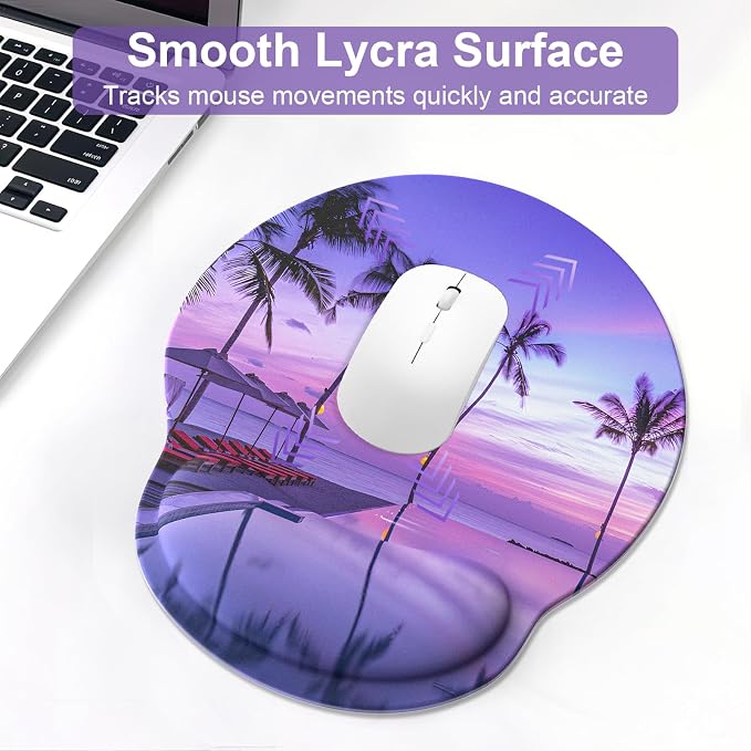 Ergonomic Mouse Pad with Wrist Rest and Keyboard Wrist Rest, Mousepad and - Image 3