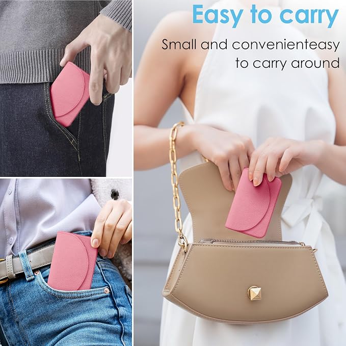 Business Card Holder，PU Leather Business Card Case Color Printing Pattern Card - Image 5