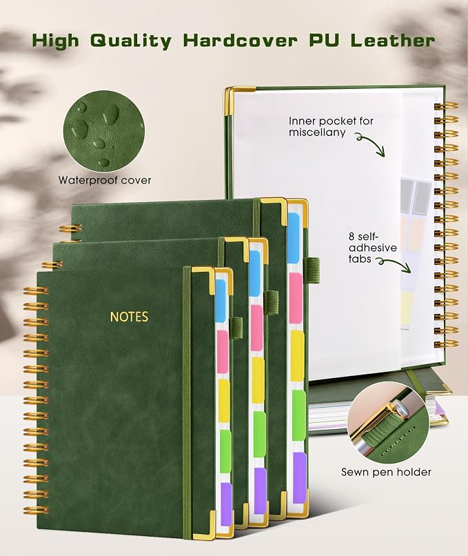 Hardcover Spiral Notebook 8.5"x11" Journal - Image 2