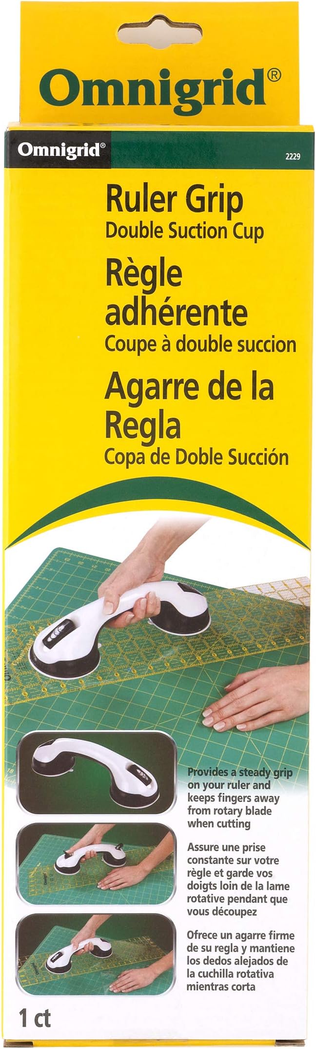 Omnigrid Ruler Grip Double Suction Cup by Omnigrid