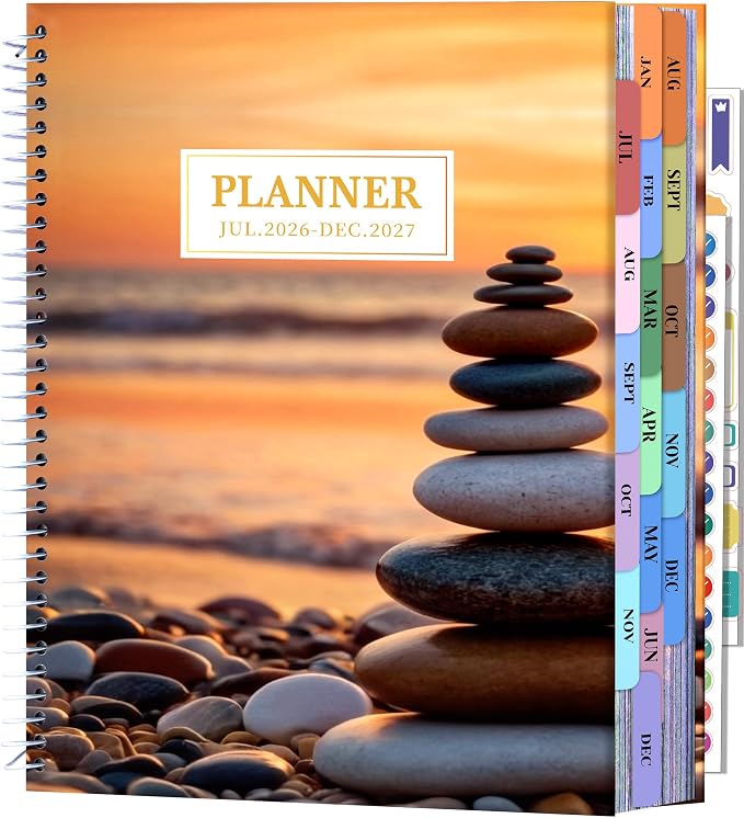 CAGIE Planner 2026-2027 18 Month July 2026-Dec 2027 Hourly Daily Calendar by CAGIE
