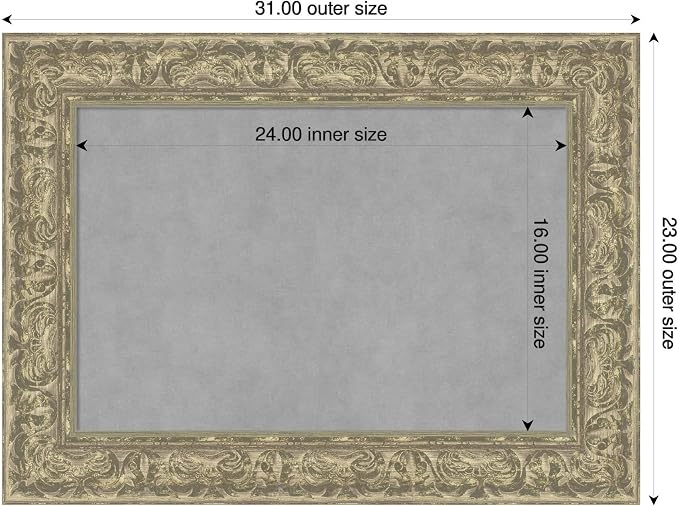 Amanti Art Silver Framed Magnetic Board 23x31 Medium Vision Board - Image 2