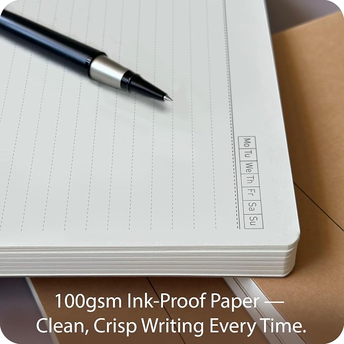 le vent A4 Lined Notebook Set – 4 Pack Rulled Paper Journals, 100 Pages - Image 6