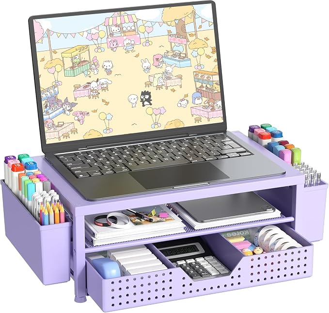 OPNICE Laptop Stand for Desk Organizer, Computer Monitor Stand Riser by OPNICE