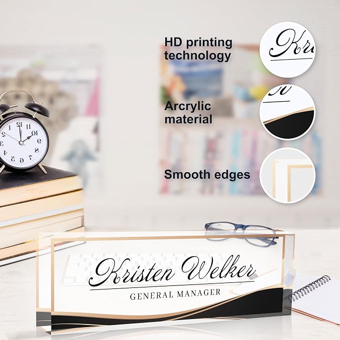 Personalized Office Name Plate, Custom Name Plate - Image 5