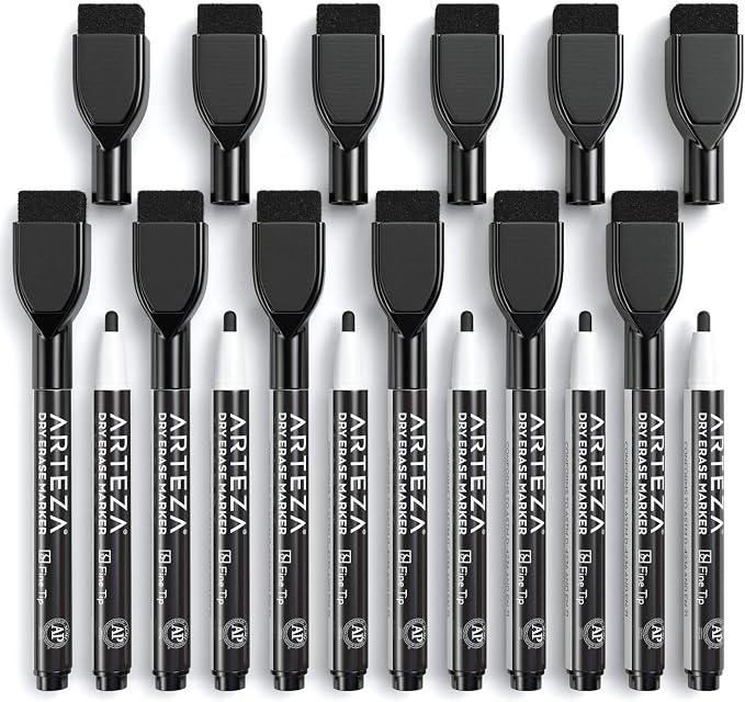 ARTEZA Black Dry Erase Markers - Image 8