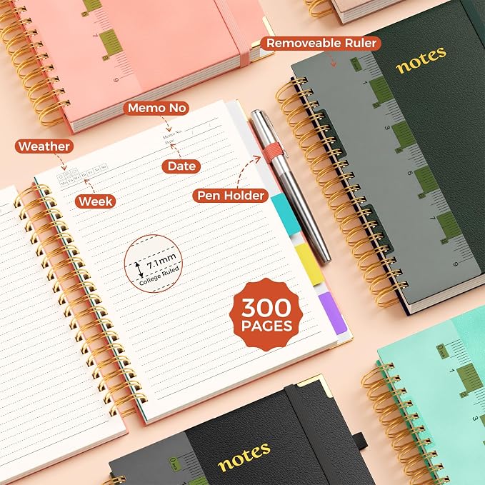 Line Hardcover Spiral Notebook - Image 6