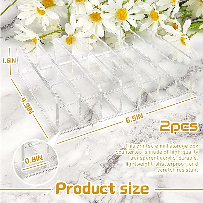 LUOKER Acrylic Mail Organizer - Image 2