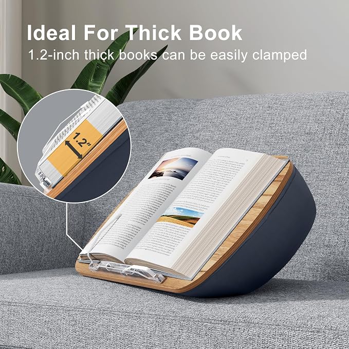 ERGONOV Lap Beanbag Book Stand for Hands Free Reading Comfortable Reading - Image 4