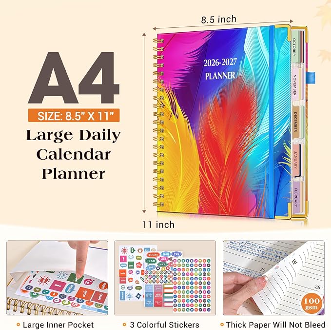 Planner 2026-2027, 18 Months Weekly and Monthly Daily Planner from January 2026 - Image 5