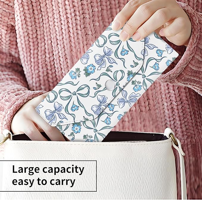 Cash Envelope Wallet Cute PU Leather Envelopes Bag - Image 2