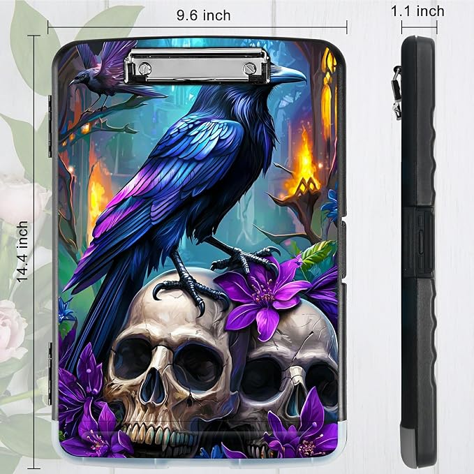 Purple Flower Eagle A4 Clipboard - Image 3