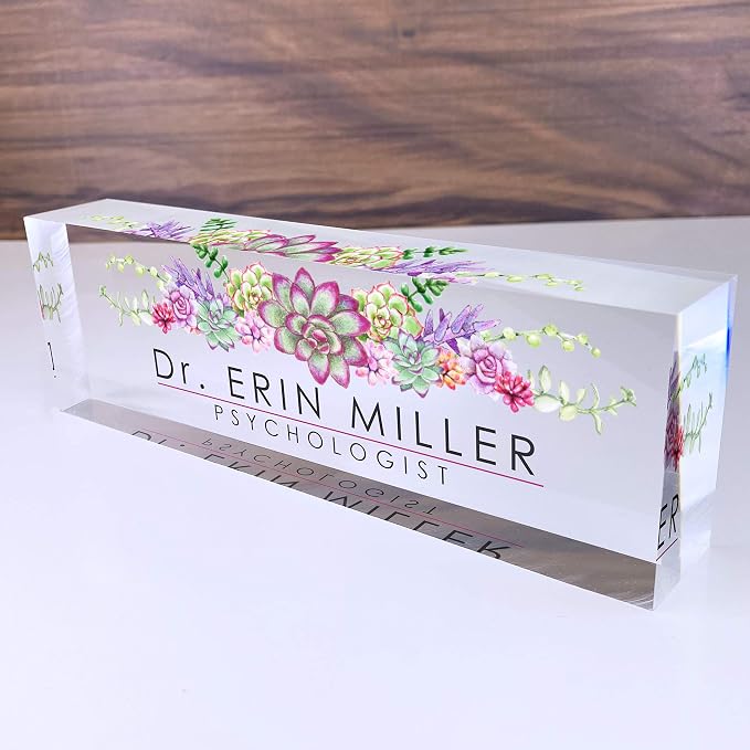 Artblox Office Desk Name Plate Personalized | Custom Name Plates by Artblox