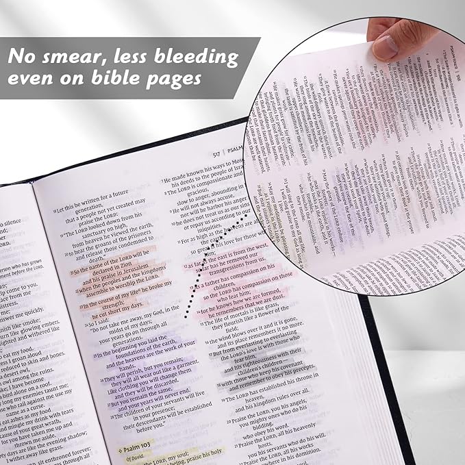 WRITECH Retractable Bible Highlighters Assorted: Pastel Colors No Bleed - Image 4