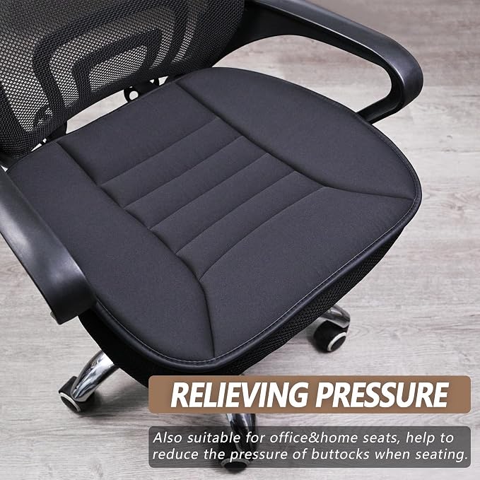 MYFAMIREA 2PCS Car Seat Cushion Pad 1.2" Thick Comfort Seat Protector - Image 6