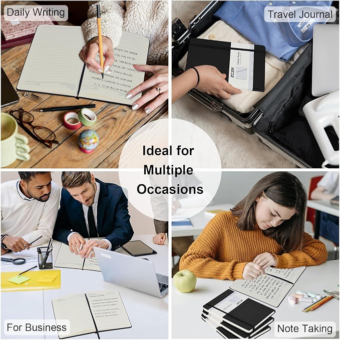 ZCZN 8 Pack Hardcover Journal Notebooks, A5 Lined Journals - Image 8