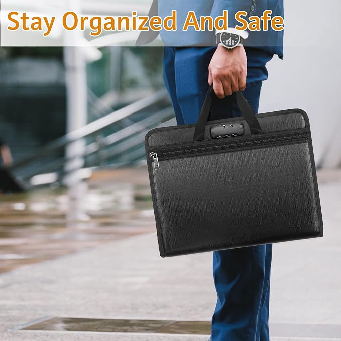onvvippiv File Organizer Fireproof Expanding - Image 9