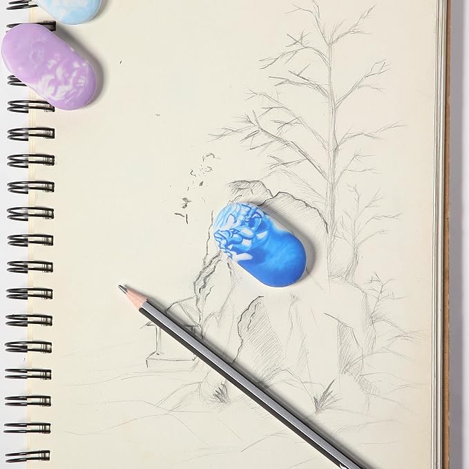 Mr. Pen- Marble Pencil Erasers, 12 Pack, Art Sketching, Clean Smudge-Free - Image 7