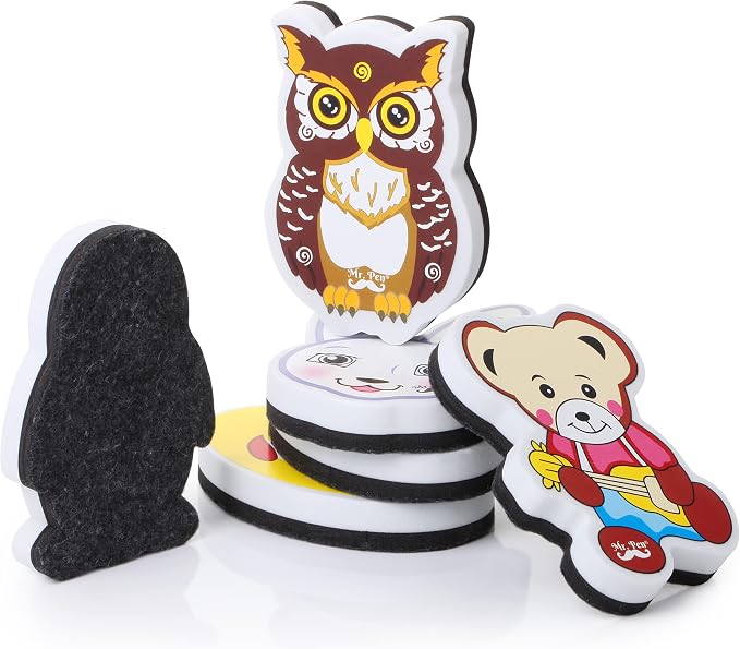 Mr. Pen- Magnetic Dry Erase Erasers, 6 Pack, 6 Cute Designs | Cute Magnetic - Image 7