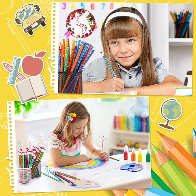 120 Pcs Scented Pencils Bulk for Kids Inspirational Motivational Cute Fun Fruit Wood Smelly Graphite Pencils with Erasers for School Classroom Office Students Girls Boys Gifts Supplies-DeskLoop Office