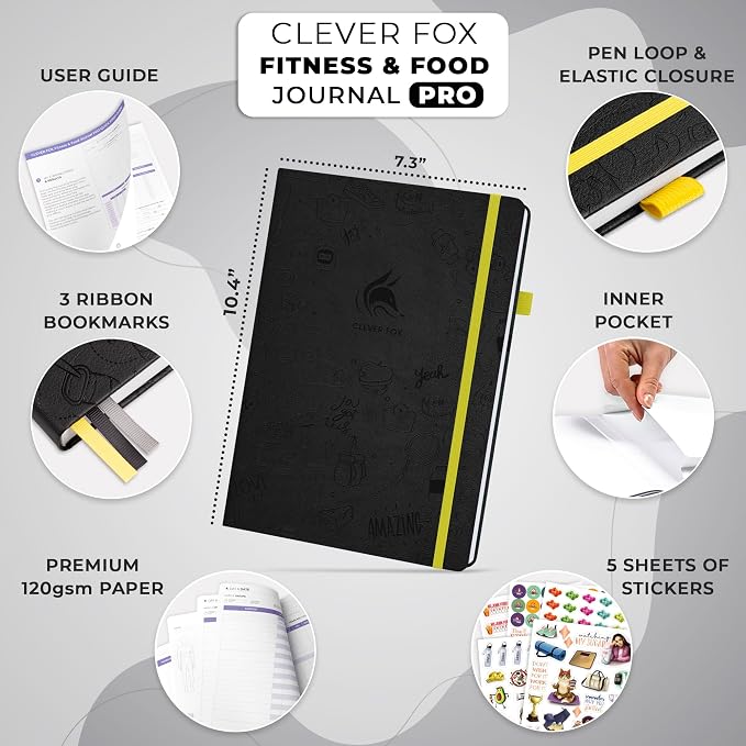 Clever Fox Fitness & Food Journal PRO – Daily Workout & Meal Planner - Image 2