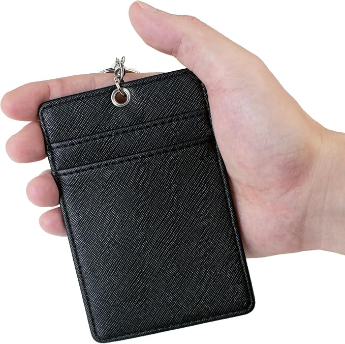 Boshiho Vertical Style Leather ID Card Badge Holder - Image 9