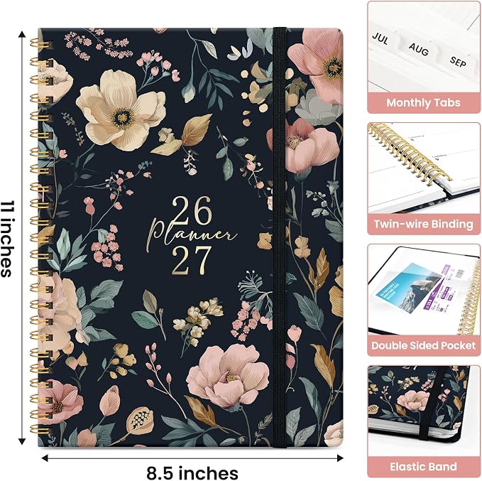 Planner 2026-2027, Academic Monthly and Weekly Calendar Planner - Image 4
