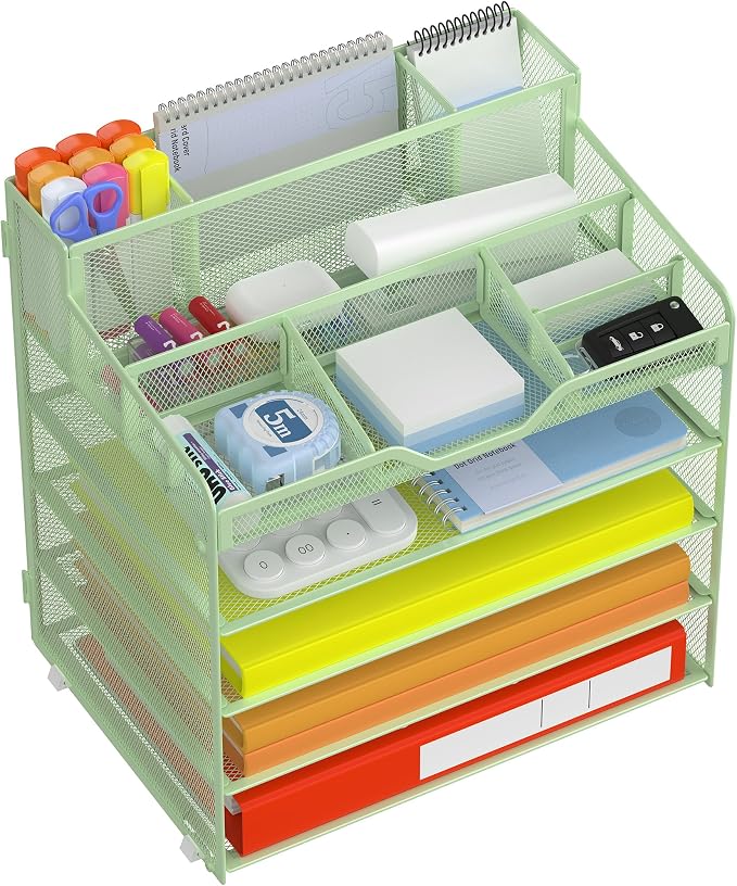 Docnest 5 Tier Mesh Desk Organizer by DocNest