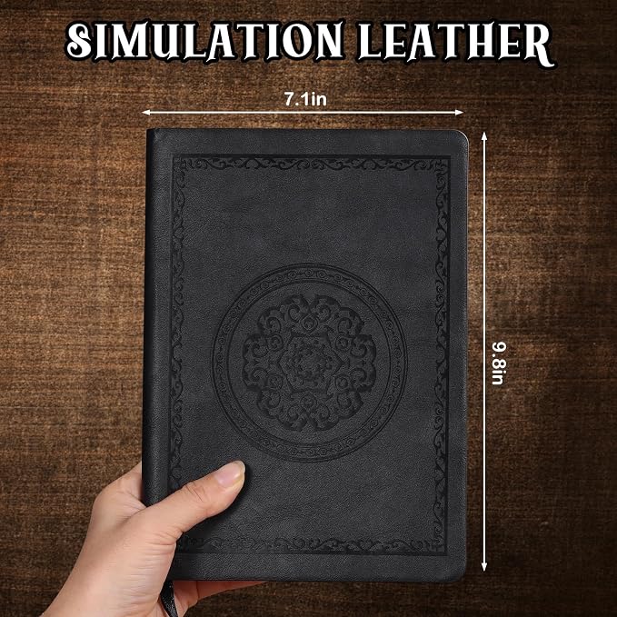 Fetinar 2026 Leather Vintage Journal Notebook, 300 Pages, Leather Softcover - Image 2