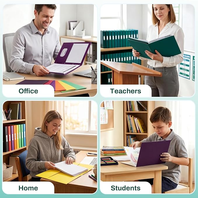 SUNEE Two Pocket Folders, 25 Pack File Folders - Image 5