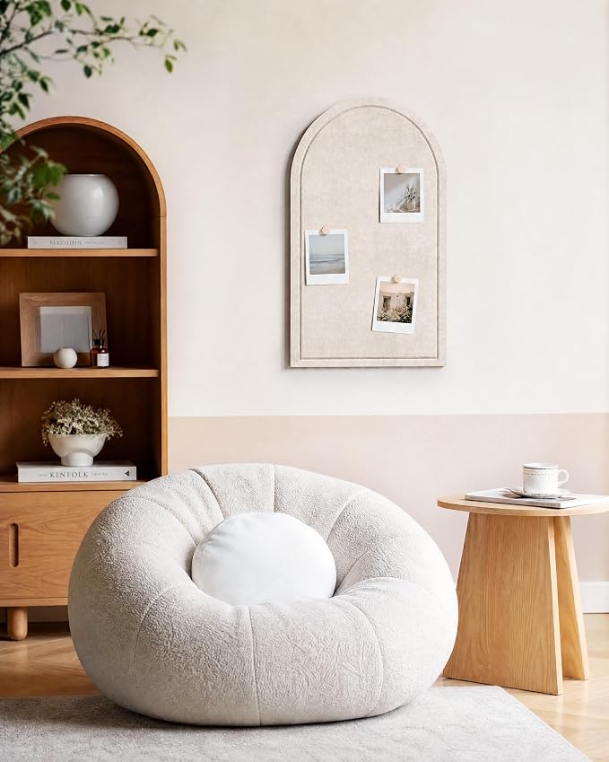 Large Arched Felt Bulletin Board 24"x16", 1/2" Thick Foldable Pin Board - Image 6