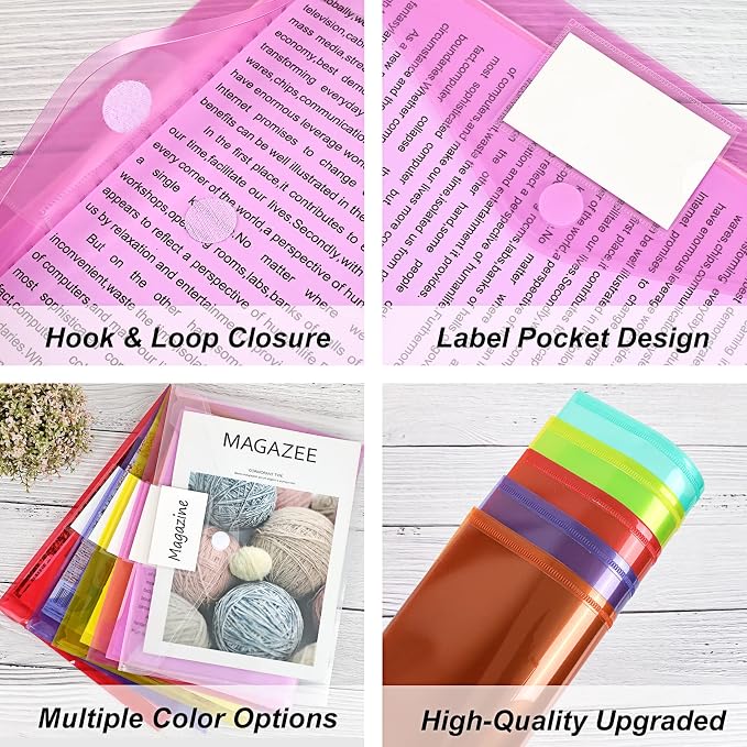 EOOUT 45 Pack Plastic Envelopes Poly Envelopes, A4 Size - Image 4