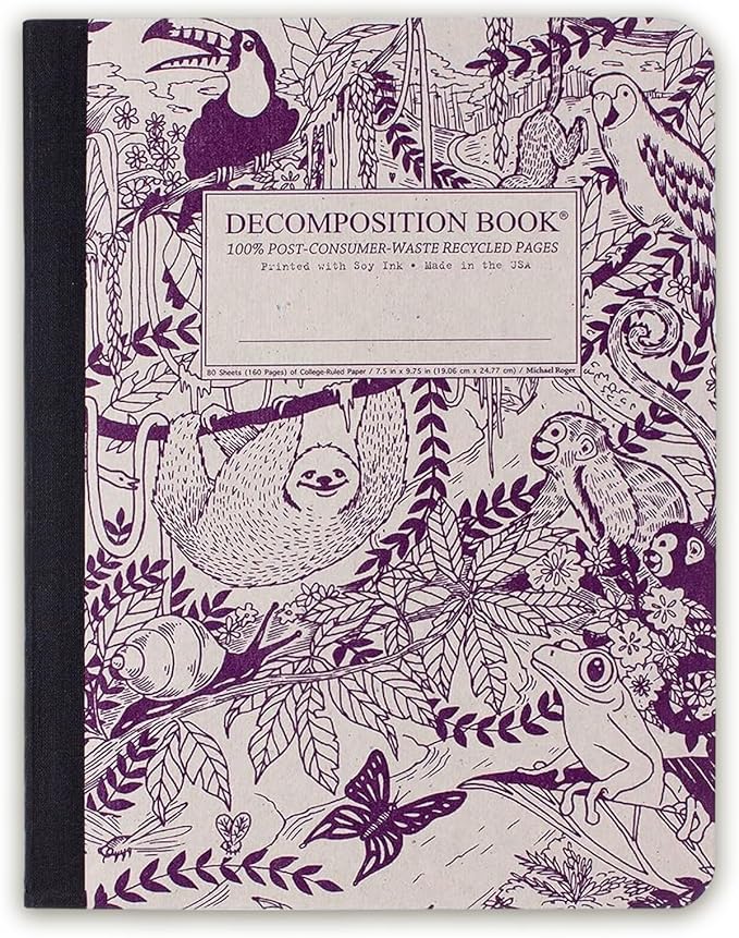 Decomposition Rainforest College Ruled Composition Notebook by Decomposition