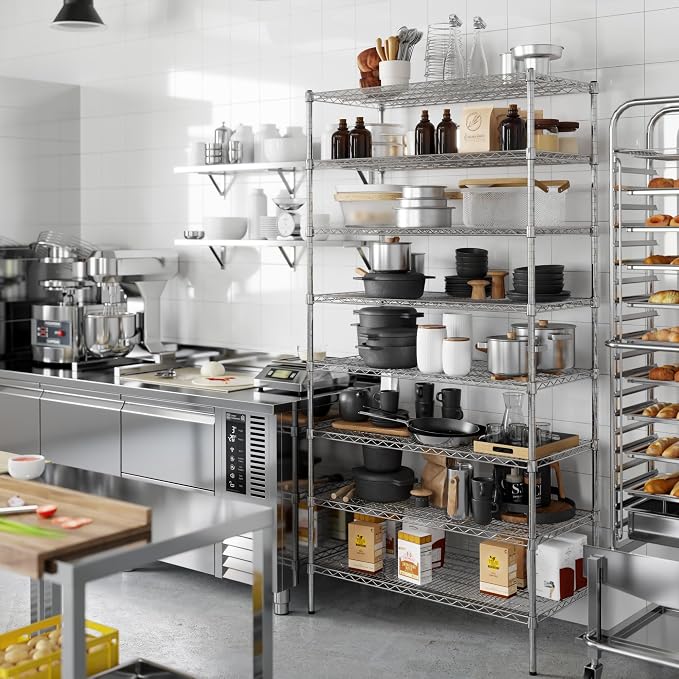 Regal Altair 21" Deep x 42" Wide x 86" Height Wire Shelving Kit | 8-Tier | NSF - Image 4