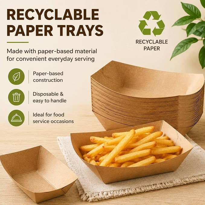 250 Pack 3lb Paper Food Boats - Image 4
