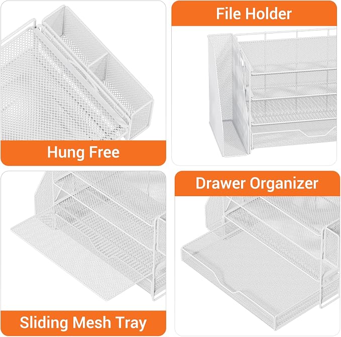 OPNICE 4-Tier Desk Organizer and Accessories, Desktop File Organizer - Image 6