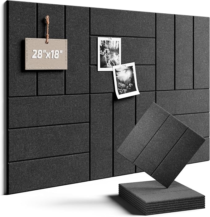 Felt Bulletin Board Tiles -28"x18" by FLUXYNARA